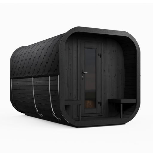 SaunaLife Model CL12GCPB Cube Luxury Series 8-Person Traditional Outdoor Sauna