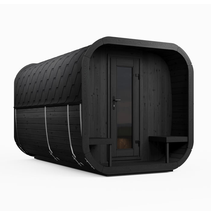 SaunaLife Model CL12GCPB Cube Luxury Series 8-Person Traditional Outdoor Sauna