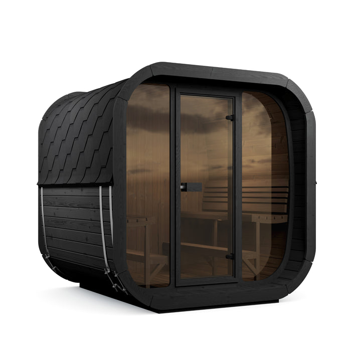 SaunaLife Model CL7GB Cube Luxury Series 6-Person Traditional Outdoor Sauna