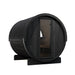 SaunaLife Model E8WB Ergo-Series 6-Person Traditional Outdoor Barrel Sauna with Rear Window