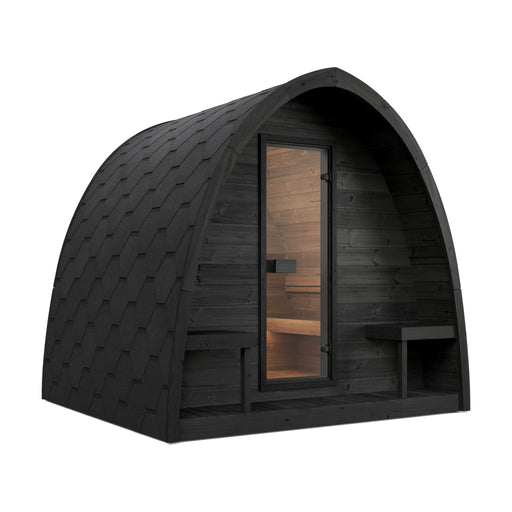 SaunaLife Model G3B Garden-Series 4-Person Traditional Outdoor Pod Sauna
