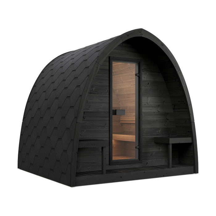 SaunaLife Model G3B Garden-Series 4-Person Traditional Outdoor Pod Sauna