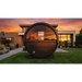 SaunaLife Model E6WB Ergo-Series 3-Person Traditional Outdoor Barrel Sauna with Rear Window
