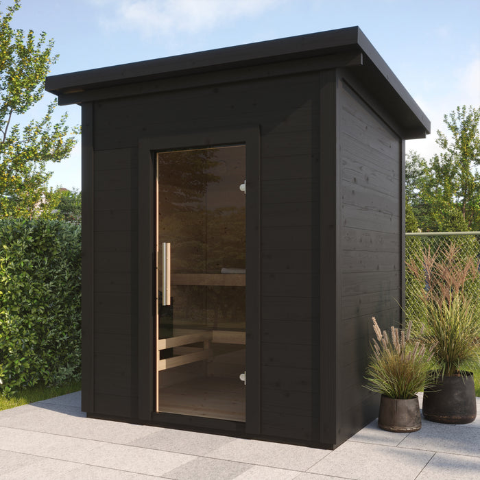 SaunaLife Model G2B Garden-Series 4-Person Traditional Outdoor Sauna