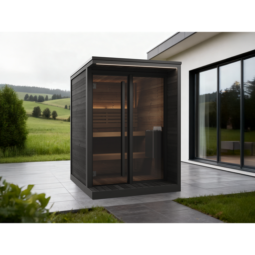 SaunaLife Model GL4B Garden Luxury-Series 4-Person Outdoor Sauna