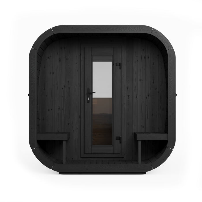 SaunaLife Model CL12GCPB Cube Luxury Series 8-Person Traditional Outdoor Sauna