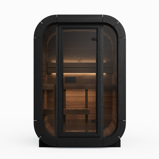 SaunaLife Model CL3GB Cube Luxury Series 2-Person Traditional Outdoor Sauna