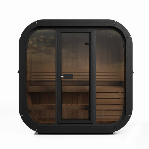 SaunaLife Model CL4GB Cube Luxury Series 3-Person Traditional Outdoor Sauna