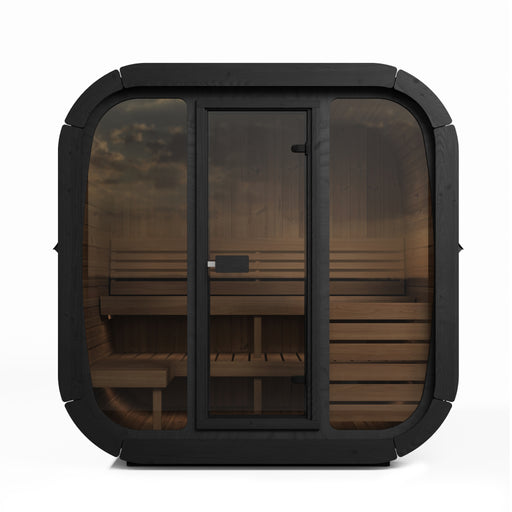SaunaLife Model CL5GB Cube Luxury Series 4-Person Traditional Outdoor Sauna