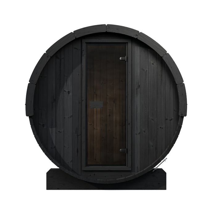 SaunaLife Model E6B Ergo-Series 3-Person Traditional Outdoor Barrel Sauna