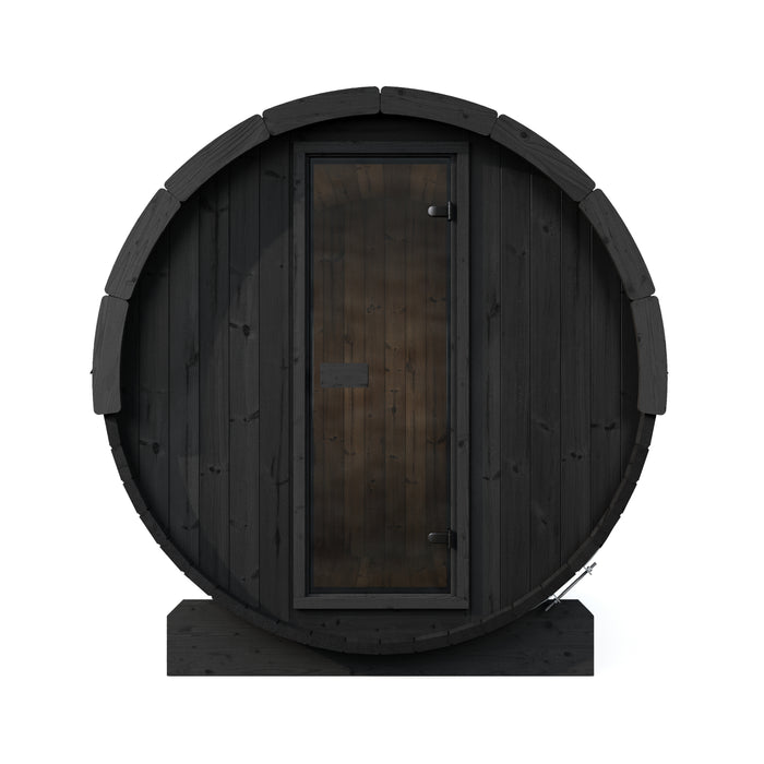 SaunaLife Model E8B Ergo-Series 6-Person Traditional Outdoor Barrel Sauna