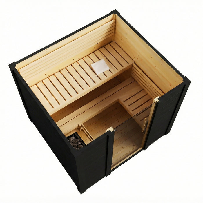 SaunaLife Model G2B Garden-Series 4-Person Traditional Outdoor Sauna