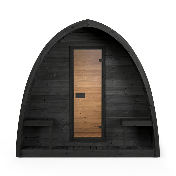 SaunaLife Model G3B Garden-Series 4-Person Traditional Outdoor Pod Sauna