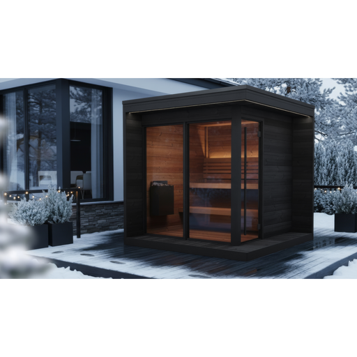 SaunaLife Model GL6B Garden Luxury-Series 6-Person Outdoor Sauna