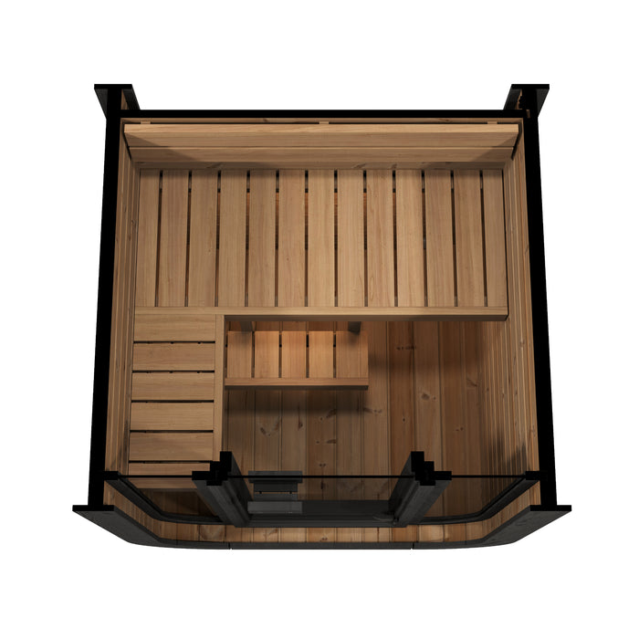 SaunaLife Model CL3GB Cube Luxury Series 2-Person Traditional Outdoor Sauna