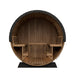 SaunaLife Model EE8GB Ergo Elegance-Series 6-Person Traditional Outdoor Barrel Sauna with Full-Glass Front
