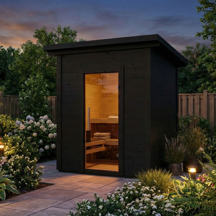 SaunaLife Model G2B Garden-Series 4-Person Traditional Outdoor Sauna