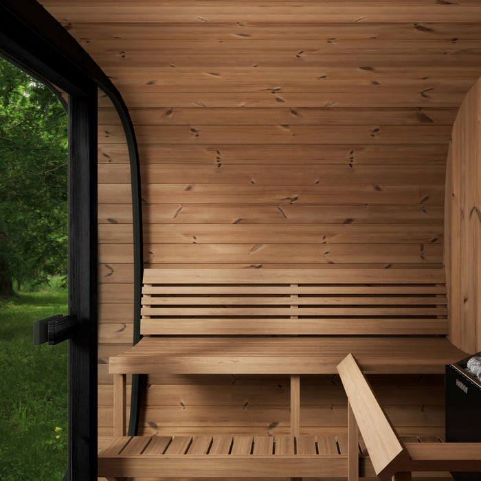SaunaLife Model CL7GB Cube Luxury Series 6-Person Traditional Outdoor Sauna