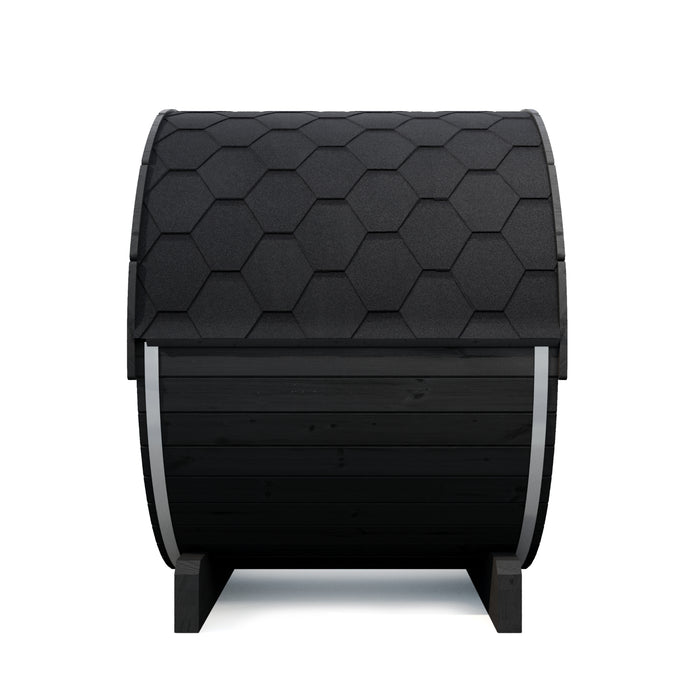 SaunaLife Model E6B Ergo-Series 3-Person Traditional Outdoor Barrel Sauna