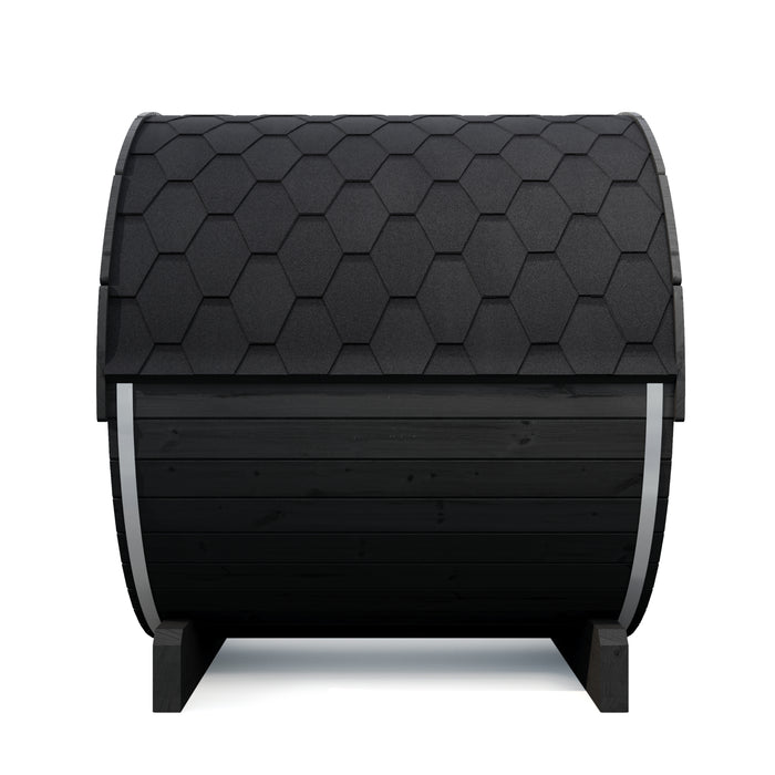 SaunaLife Model E7B Ergo-Series 4-Person Traditional Outdoor Barrel Sauna