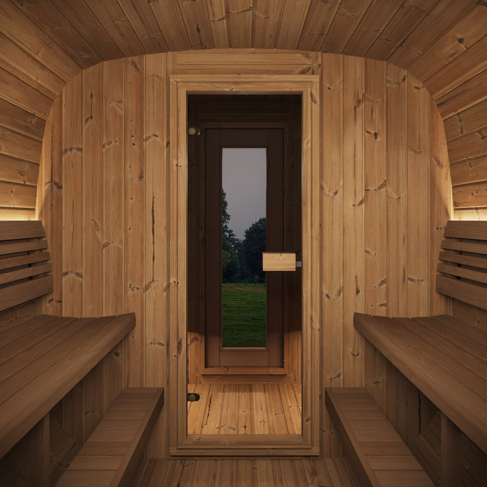 SaunaLife Model CL12GCPB Cube Luxury Series 8-Person Traditional Outdoor Sauna