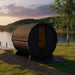 SaunaLife Model E8B Ergo-Series 6-Person Traditional Outdoor Barrel Sauna