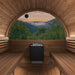 SaunaLife Model E8WB Ergo-Series 6-Person Traditional Outdoor Barrel Sauna with Rear Window