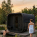 SaunaLife Model CL12GCPB Cube Luxury Series 8-Person Traditional Outdoor Sauna
