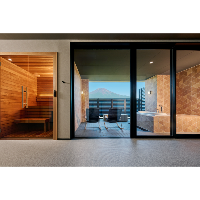 Auroom Cala Glass 2-4 Person Traditional Indoor Sauna