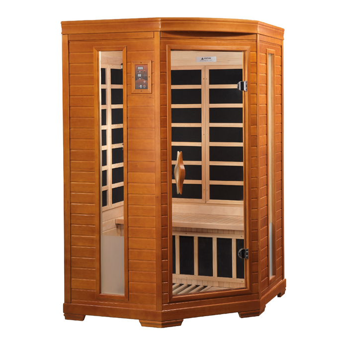 Dynamic Heming 2-person Corner Low EMF FAR Infrared Sauna 3