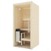 Auroom Cala Glass Mini 1-Person Traditional Indoor Sauna — Aspen