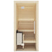 Auroom Cala Glass Mini 1-Person Traditional Indoor Sauna — Aspen