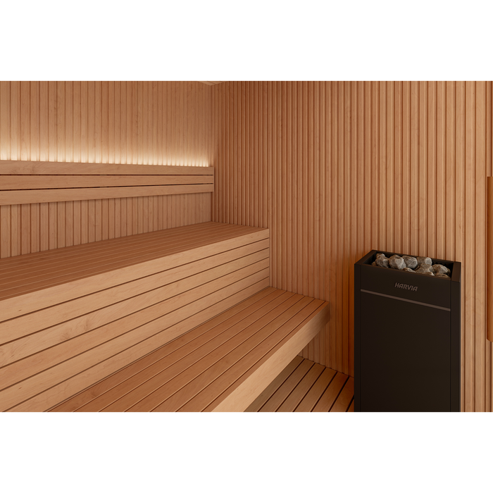 Auroom Libera Glass Traditional Indoor Sauna - Alder