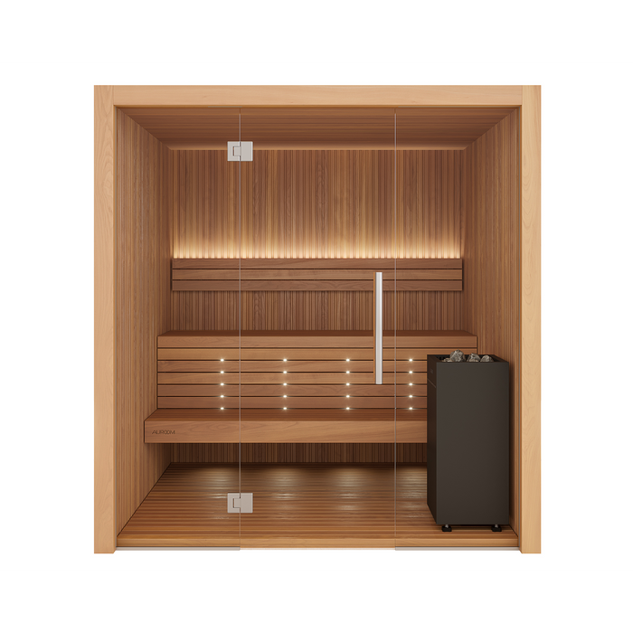 Auroom Libera Glass Traditional Indoor Sauna - Thermo-Aspen