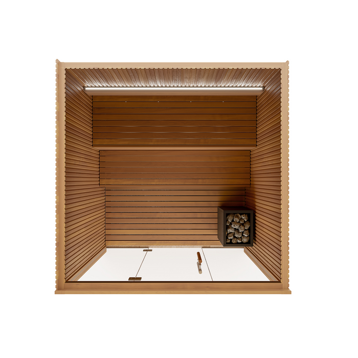 Auroom Libera Glass Traditional Indoor Sauna - Thermo-Aspen