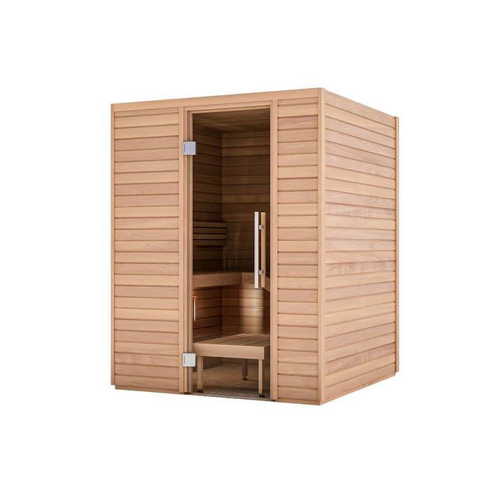 Auroom Baia 2-Person Traditional Indoor Sauna - Thermo-Aspen