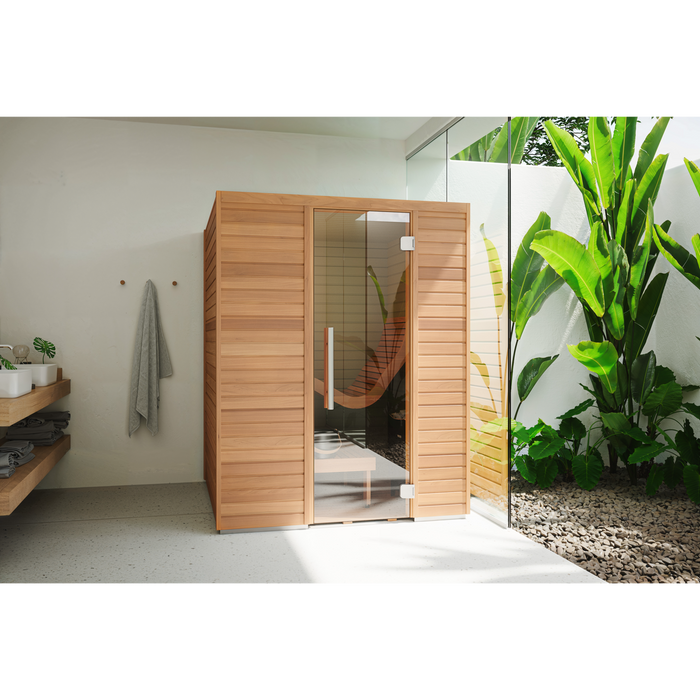 Auroom Baia 2-Person Traditional Indoor Sauna - Thermo-Aspen