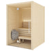 Auroom Cala Glass 2-4 Person Traditional Indoor Sauna - Aspen