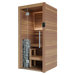 Auroom Cala Glass Mini 1-Person Traditional Indoor Sauna — Thermo-Aspen