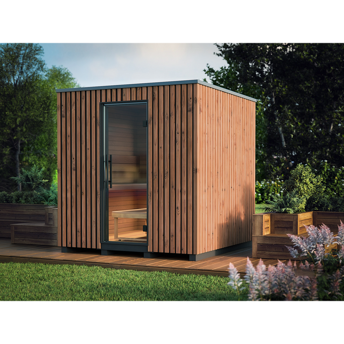 Auroom Garda 6-Person Traditional Outdoor Sauna — Thermo-Pine