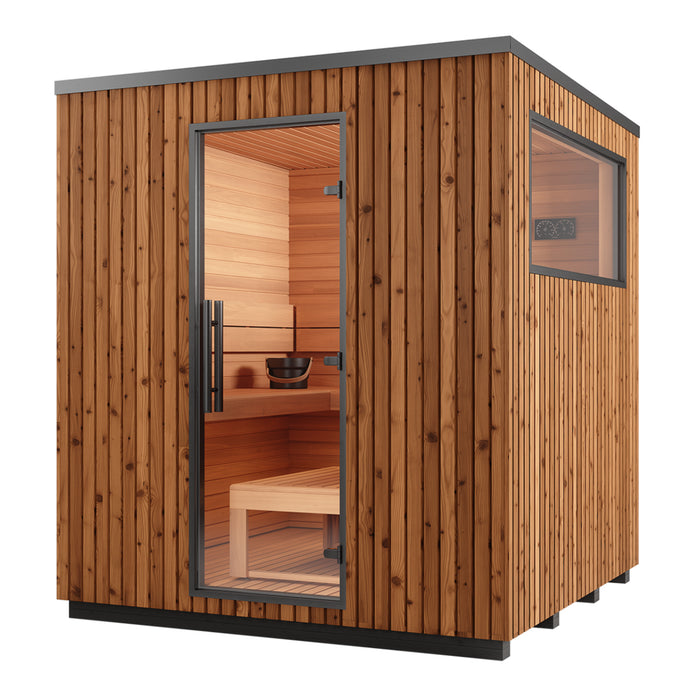 Auroom Garda 6-Person Traditional Outdoor Sauna — Thermo-Pine