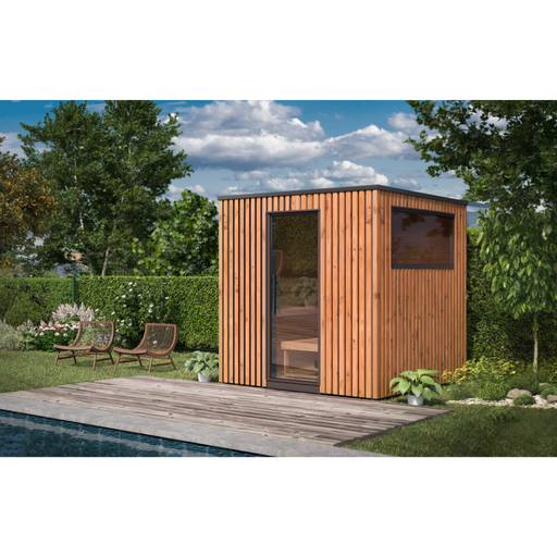 Auroom Garda 6-Person Traditional Outdoor Sauna — Thermo-Pine