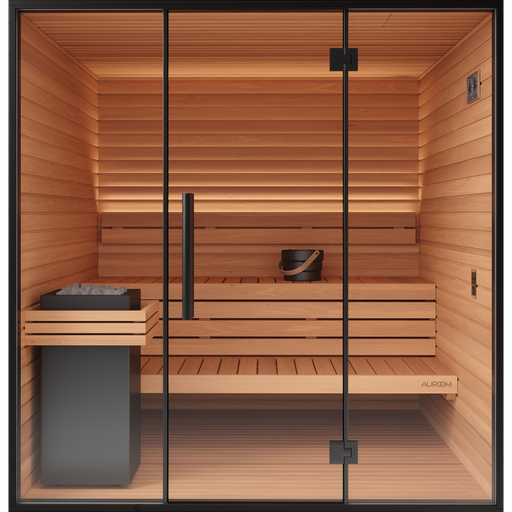 Auroom Mira L 5-Person Traditional Outdoor Sauna — Natural