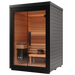 Auroom Mira S 2-Person Traditional Outdoor Sauna — Black