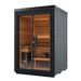 Auroom Mira S 2-Person Traditional Outdoor Sauna — Black