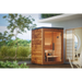 Auroom Mira S 2-Person Traditional Outdoor Sauna — Natural