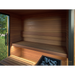 Auroom Garda 4-6 Person Traditional Outdoor Sauna - Opposite Bench Layout
