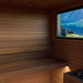 Auroom Garda 6-Person Traditional Outdoor Sauna — Black Thermo-Pine 