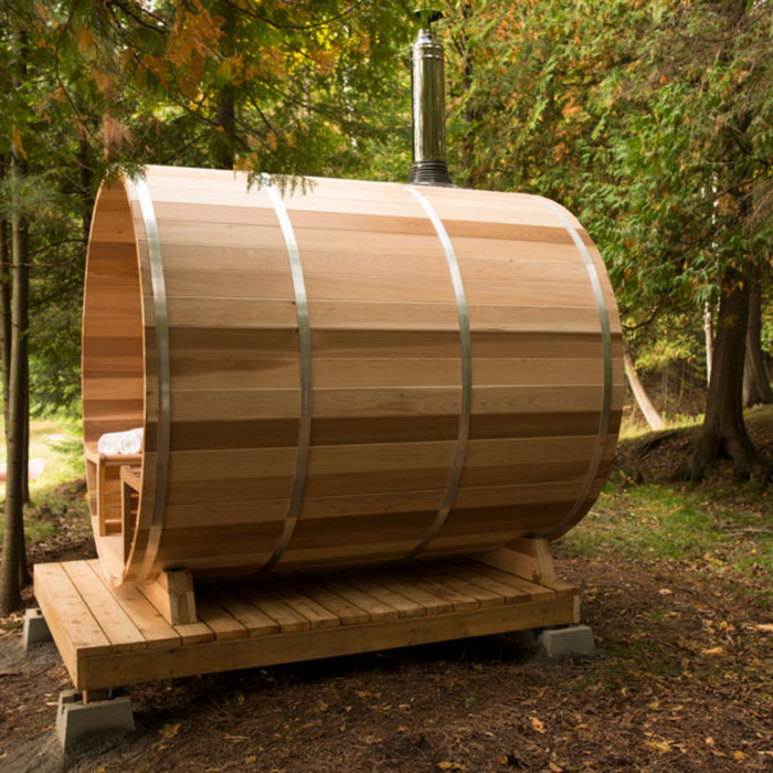 Leisurecraft Chimney & Heat Shield Set for out the TOP with Water Tank For Panoramic Saunas 5