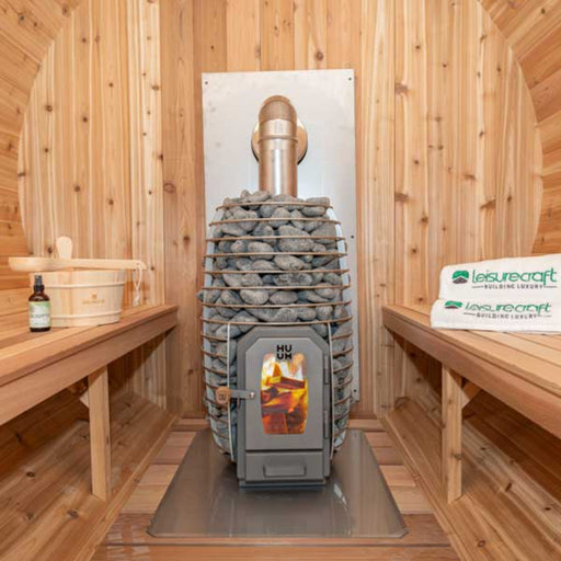 Leisurecraft Chimney & Shields with Elbow for out the Back Wall (HUUM Heater) 2